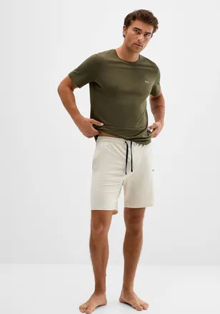 BOSS Mens Sand ultra-comfortable pyjama short
