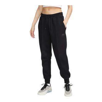 Nike Pantalone Tech in Fleece - Dames - Trainingsbroeken - Zwart - S - Fitness