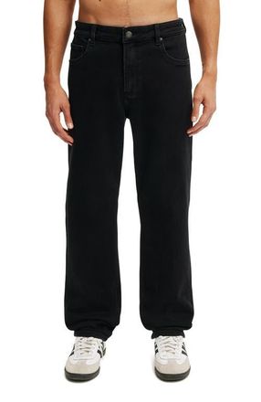 Cotton On Mens Loose Straight Jean in Roan Black at Nordstrom, Size 32 X 32