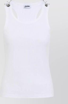 Jean Paul Gaultier ribbed cotton tank top