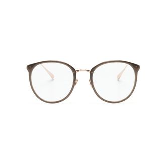 Linda Farrow Glasses, female, Brown, Size: 51 MM Calthorpe Optical Frame