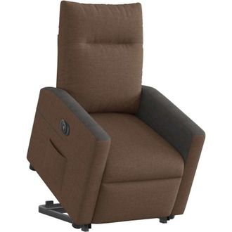 vidaXL Vidaxl - Sill&oacute;n El&eacute;ctrico Reclinable Elevable De Tela Marr&oacute;n