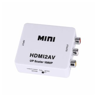 Trade Shop Trade Shop - Mini Adaptador De Video De Audio Convertidor De Hdmi Rca Hdmi 1080p