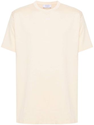 Off-white Katoenen T-shirt - Beige