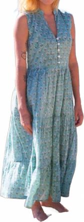 Bell Cassidy Midi Dress In Green Print