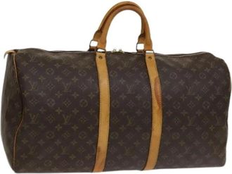 Louis Vuitton Pre-owned Weekend Bags, female, Brown, Size: ONE SIZE Pre-owned Keepall 55 Boston Bag