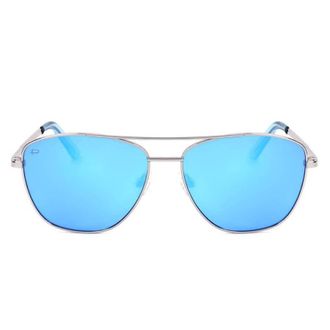 Priv&eacute; Revaux Blue Mirror Pilot Sunglasses THEHOUSTONS 0010 57