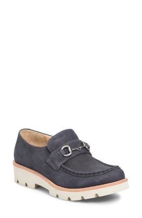 S&ouml;fft Prewitt Horsebit Loafer in Sky Navy at Nordstrom, Size 6.5