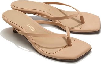 Tkees Julia Kitten Heel Flip Flop in Sunkissed Suede at Nordstrom, Size 10
