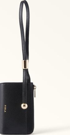 Furla Laura Porta Carte Di Credito S Nero Nero Pelle Stampata Donna