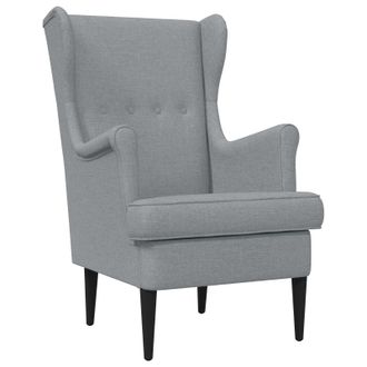 vidaXL Sill&oacute;n Gris Claro Tela Vidaxl