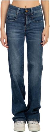 Seafarer Blue Jeans in Nilo Stijl - Dames - Regular Fit Jeans - Blauw - W28 - Denim - Jeans