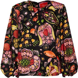 La DoubleJ Betoverende Top - Dames - Blouses - Zwart - M - Overhemden