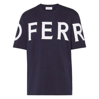 Ferragamo Ferragamo Logo-Print Cotton T-Shirt