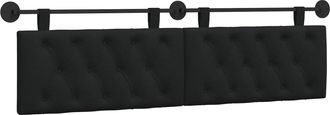 vidaXL Cabecero Colgante Negro Tela Vidaxl