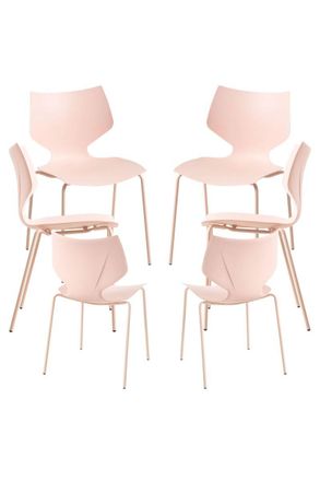 Regalos Miguel Regalos Miguel - Packs Sillas Comedor - Pack 6 Sillas Plecy - Rosa