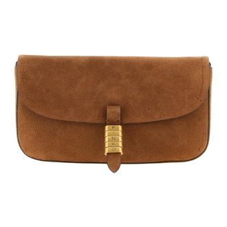 Pinko Saddle Flat Medium Shoulder Bag - female - PINKO - Cross Body Bags - Brown - ONE SIZE - Bags