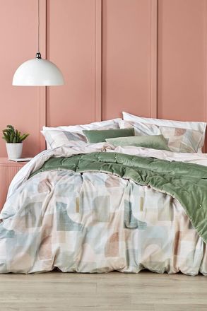Christy Luxury Quilted Velvet Jaipur Throw in Jade | Size: 140 cm x 200 cm