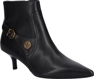 Pinko Pinko, Schoenen, Dames, Zwart, 36 EU, Leer, Gloria 14 Enkellaarsjes