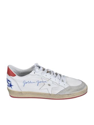 Golden Goose Ball Star fabric sneakers in white