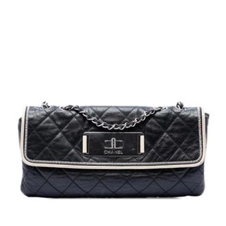 Chanel Pre-owned Quilted Flap Shoulder Bag - Dames - Pre-owned - Zwart - Maat: ONE Size Leer