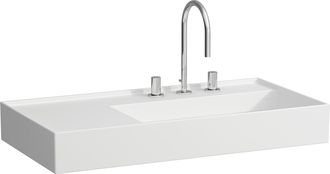 Laufen Laufen - Kartell Lavabo, Bajo Encimera, Repisa Izquierda, 1 Agujero