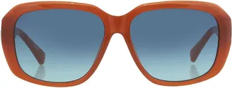 Guess Blue Gradient Geometric Ladies Sunglasses GU8233 44W 58