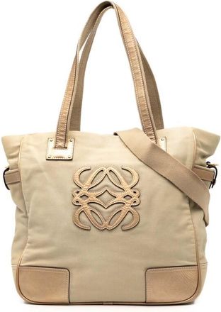Loewe Pre-owned Loewe Canvas Anagram Satchel Ladies 350706