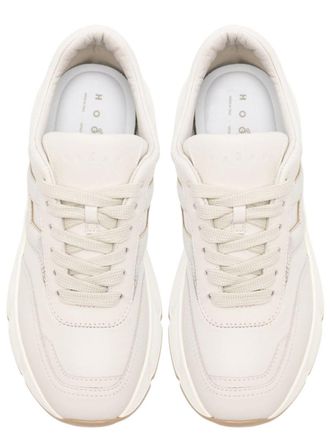 Hogan Calfskin and Mutton Trainer - Beige