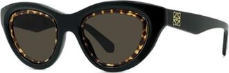 Loewe Anagram Cat-eye Zonnebril - Dames - Zonnebrillen - Zwart - 53 MM - Accessoires