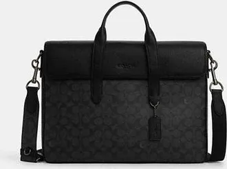 Coach Mens Sullivan Portfolio Brief in Signature Canvas | PVC