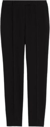 Max Mara Zwarte Straight Leg Broek - Dames - Slim Fit Broeken - Zwart - 2XS - Broeken