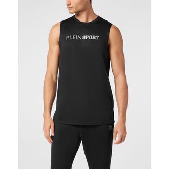 Plein Sport Reflective Tank Top Round Neck Men in Black at Nordstrom, Size Xxx-Large Eu