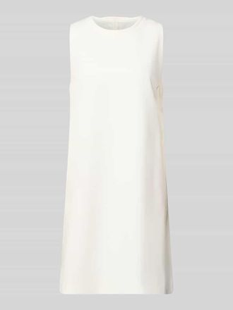 Windsor Knielanges Business-Kleid mit Rundhalsausschnitt in Ecru, Gr&ouml;&szlig;e 36