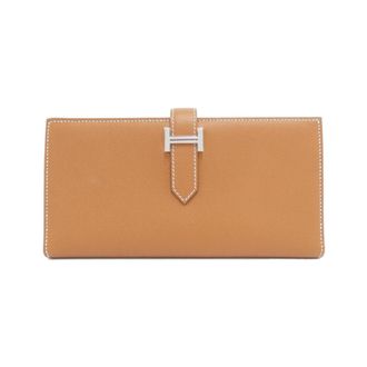 Herm&egrave;s Gold Long Wallet (Tri-Fold) (Pre-Owned)
