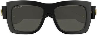Gucci Plastique square sunglasses - Black