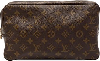 Louis Vuitton Pre-owned Womens Monogram Trousse Toilette 28 - Brown Textile - One Size