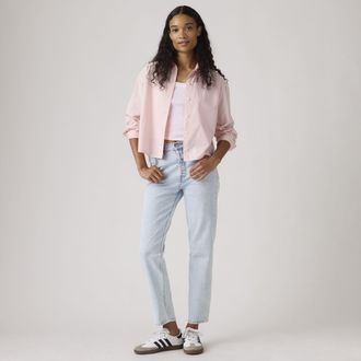 Levi's 501 Crop Lightweight Jeans - Womens - 23X26 - Blue