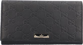 Gucci Black Leather Coin Purse/Coin Case (Pre-Owned)