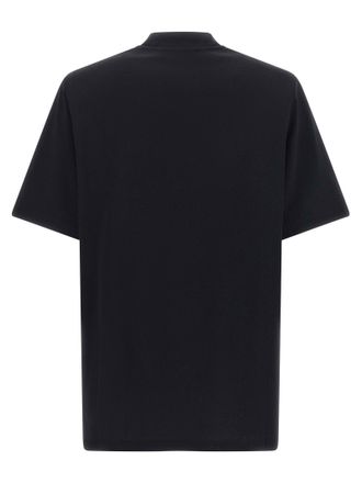 The Attico Mock-Neck Cotton T-Shirt - Black