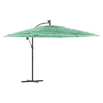 Berkfield Home Garden Parasol with Steel Pole Green 290x290x238 cm | Size: 290 x 290 x 238 cm