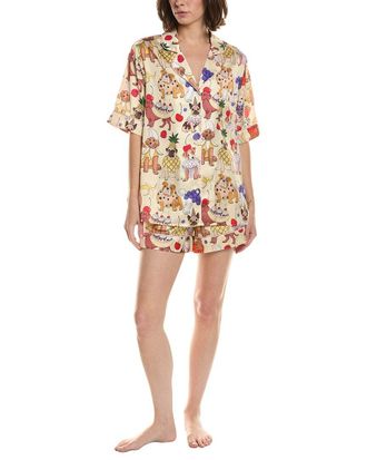 Karen Mabon 2pc Print Pajama Set