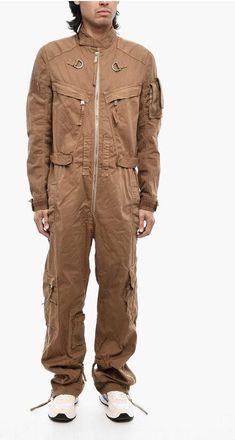 Dsquared2 Utility Solid Color Twill Jumpsuit size 48