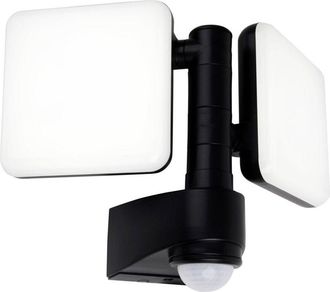 N&auml;ve Naeve Jaro Foco Led Doble Para Exterior, Antracita, Sensor De Movimiento Pir, 4000 K, Ip54