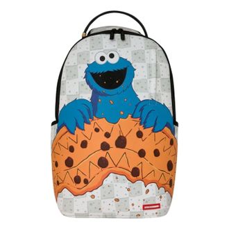Sprayground x Sesame Street Cookie Monster Shark Dlxsr Backpack White G6913-61