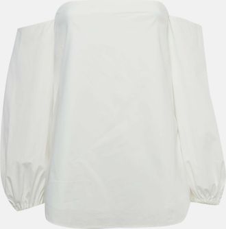 Theory White Cotton Laureema Top