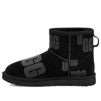 UGG (WMNS) UGG Classic Mini Scatter Graphic Black Gray 1130574-BLK