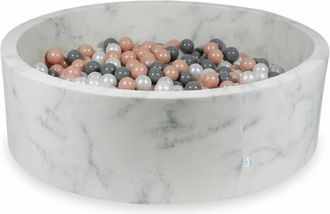 OEM Piscina Seca 130x40 M&aacute;rmol Con 700 Bolas: Oro Rosa, Gris, Perla