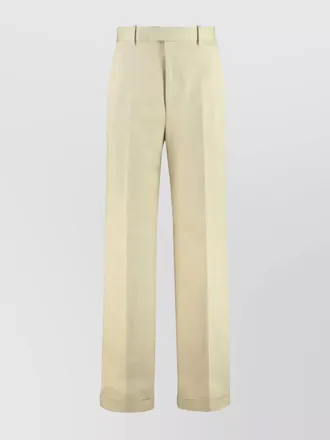 Bottega Veneta high-rise cotton tailored trousers