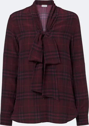 Burberry Rhiannon Burberry Check silk blouse